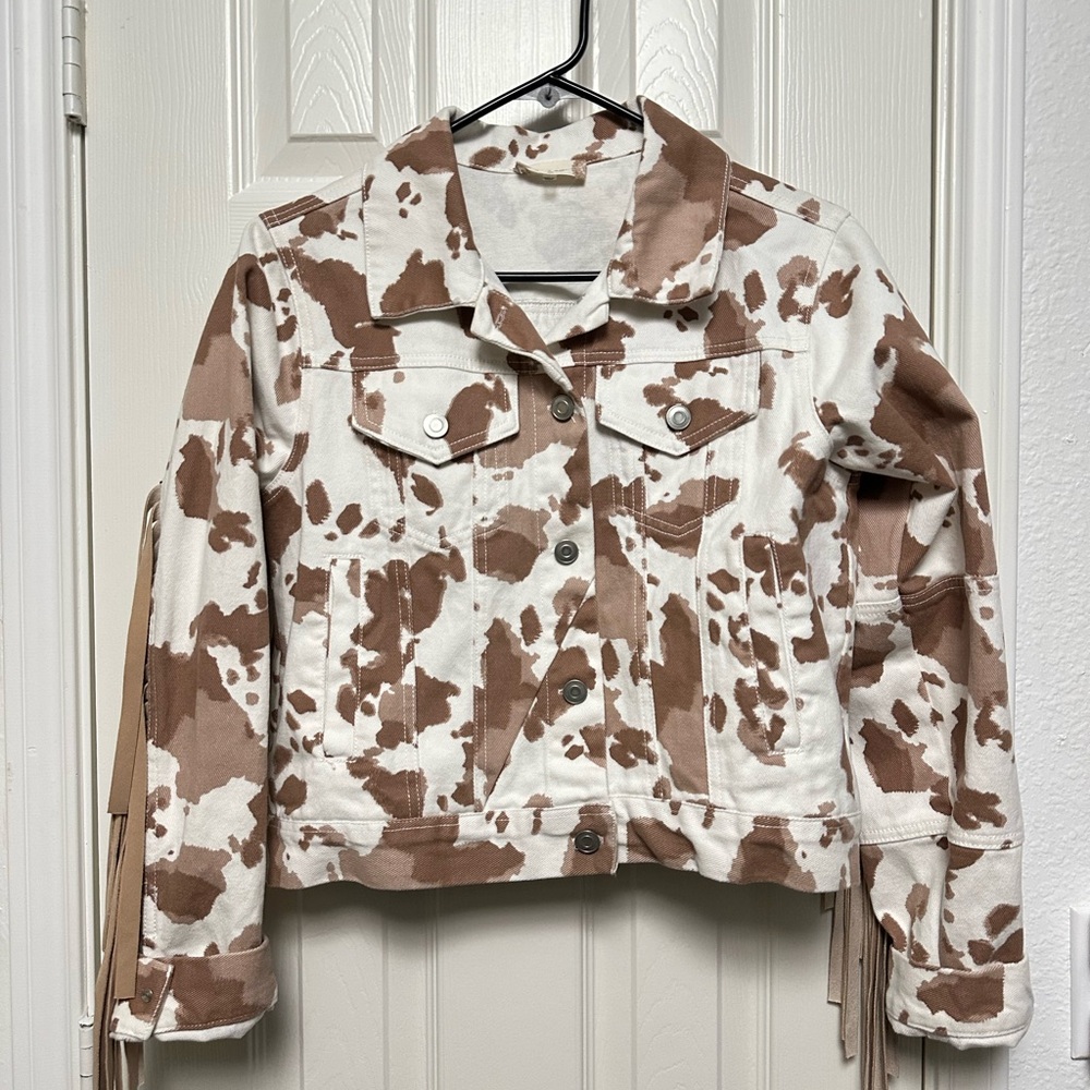 Cow Print Women's Jacket